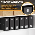 SpaceAid 6 Pack Bed Sheet Organizer and Storage, Foldable Sheet Organizer with Window for Linen Closet, Set Folder Keeper for Queen & King Size Bedding Storage (Black) - Image 4