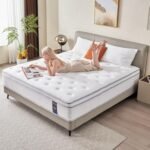 Queen Mattress, 14 Inch Hybrid Mattress in a Box, Memory Foam and Individual Pocket Springs, Fiberglass Free, Soft and Breathable, Medium Firm Feel - Image 4