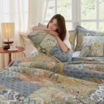 Secgo King Size Comforter Set- 100% Cotton Quilt King Size Set, Green, Sage bedspreads (96 * 108 Inch) with 2 Pillow Shams, Patchwork Reversible Lightweight Bedding - Image 3