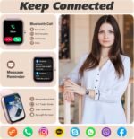 Smart Watch for Men Women with Bluetooth Call,Alexa Built-in Smartwatch,1.8" DIY Dial Fitness Watch with 100+ Sport Mode,IP68 Waterproof Watch Compatible with Android iOS - Image 3