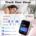 Smart Watch for Men Women with Bluetooth Call,Alexa Built-in Smartwatch,1.8" DIY Dial Fitness Watch with 100+ Sport Mode,IP68 Waterproof Watch Compatible with Android iOS - Image 5
