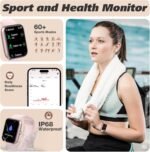 Smart Watch for Men Women with Bluetooth Call,Alexa Built-in Smartwatch,1.8" DIY Dial Fitness Watch with 100+ Sport Mode,IP68 Waterproof Watch Compatible with Android iOS - Image 7
