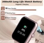 Smart Watch for Men Women with Bluetooth Call,Alexa Built-in Smartwatch,1.8" DIY Dial Fitness Watch with 100+ Sport Mode,IP68 Waterproof Watch Compatible with Android iOS - Image 9