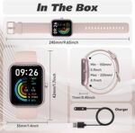 Smart Watch for Men Women with Bluetooth Call,Alexa Built-in Smartwatch,1.8" DIY Dial Fitness Watch with 100+ Sport Mode,IP68 Waterproof Watch Compatible with Android iOS - Image 10