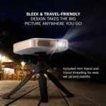 KODAK Luma 450 Portable Full HD Smart Projector | Wi-Fi, Bluetooth, HDMI & USB Compatible Mini Home Theater System Up to 150” | 1080p Native Resolution (4K), 200 Lumens | Tripod Included - Image 4