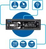 Jensen JCR311 10 Character LCD Single DIN Car Stereo Radio CD Player Push to Talk Assistant Bluetooth Hands Free Calling & Music Streaming AM/FM Radio USB Playback & Charging - Image 4