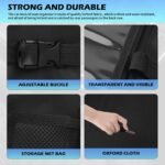 2025 Upgraded Backseat Car Organizer,Multifunctional Back Seat Car Organizer with Cars Tray & Cup Holder,Roadtrip Essentials Foldable Back of Seat Cars Organizers for Most Vehicles - Image 5