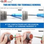 JRready ST5236 Deutsch Pin Extractor Tool for 16#12#20# Solid/Stamped Contacts 10-22 AWG, Terminal Removal Tool Kit with Steel DRK-RT1 for Deutsch DT,DTM,DTP Series Connector 13PCS - Image 4