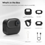 64GB 1080P Mini Body Camera with Screen, Thumb Size Wearable Body Cam, 5H Hands-free POV Recording, Magnetic Portable Action Camera Mount Anywhere for Work, Security, Riding, Pets, Sports(Black） - Image 6