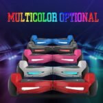 All Terrain Hover Board with Flash LED Lights and Wireless Speakers, Electric Hoverboard Supports Up to 165 lbs, Self Balancing Scooter Gift for Kids (Blue) - Image 5