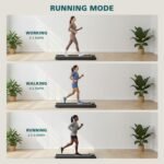 Smug Compact Armless Treadmill, Quiet Under Desk Walking Pad, 200 Lbs Capacity 3 in 1 Portable Walking Treadmill, Space Saving Design for Home & Office - Image 8