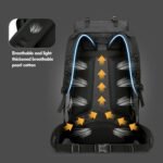 75L Hiking Backpack, Water Resistant Lightweight Outdoor Sport Daypack Travel Bag for Camping Climbing Touring (Dark Blue) - Image 7