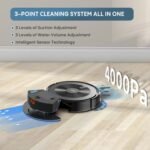 Robot Vacuum and Mop 2-in-1, 4000Pa Robot Vacuum Cleaner Strong Suction & Schedule Cleaning & Alexa/APP Control & Self-Charging, Tangle-Free Robotic Vacuums for Pet Hair, Hard Floor, Carpet - Image 3