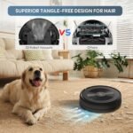Robot Vacuum and Mop 2-in-1, 4000Pa Robot Vacuum Cleaner Strong Suction & Schedule Cleaning & Alexa/APP Control & Self-Charging, Tangle-Free Robotic Vacuums for Pet Hair, Hard Floor, Carpet - Image 4