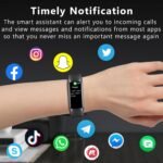 Fitness Tracker Activity Tracker 1.10''AMOLED Touch Color Screen,Smart Watch with 24/7 Blood Oxygen Heart Rate,Sleep Monitor,IP68 Waterproof,Step Counter Health for Women Men - Image 6