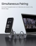 SHOKZ OpenSwim Pro - Open-Ear Bluetooth & MP3 Bone Conduction Sport Headphones, Swimming Headphones, IP68 Waterproof, Grey - Image 5