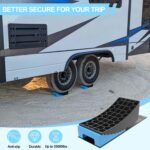CirclrRoad RV Levelers, Heavy Duty RV Ramps for Leveling, Camper Wheel Levelers, Trailer Leveling Up to 35,000 lbs with Rubber Anti-Skid Pads and Storage Carrying Bag - Image 3