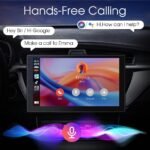 7" Wireless Double Din Car Stereo Apple Carplay Radio Screen for Car Audio Receivers, Bluetooth 5.0 Car Play Android Auto Touchscreen, Channel RCA, Backup Camera, SWC, FM/AM|carplay Radio - Image 5