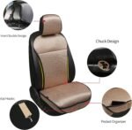 Auto Newer Luxury Breathable Car Seat Cover Fit Four Seasons, Universal Front of Car Seat Cushions, Bottom Seat Covers of Full Wrapped Edge,Universal Fit for 95% Cars,SUV,Pickup(Beige,1PCS) - Image 4