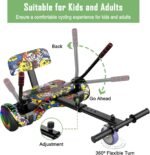 UNI-SUN Scooter Seat Attachment, Scooter with Go Kart for Kids Boys Girls Adults, with Corlorful LED Lights, Bluetooth - Image 4