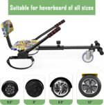 UNI-SUN Scooter Seat Attachment, Scooter with Go Kart for Kids Boys Girls Adults, with Corlorful LED Lights, Bluetooth - Image 5