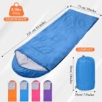 Macarrie 4 Pcs Bulk Sleeping Bags for Homeless Donation Shelter Adults 0 Degree Waterproof Backpack Bags with Compression Sack for Cold Weather Emergency Hiking Camping Warm - Image 4