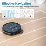 AIRROBO Robot Vacuum Cleaner, 2800Pa Suction‌, Smart Navigation, APP & Remote Control‌,120-Min Runtime, Anti-Collision & Anti-Drop, for Hard Floors & Carpets - Image 6