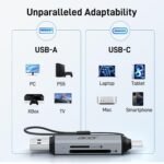 acer SD Card Reader USB C, Dual Slots USB 3.0 Type C to Micro SD Card Adapter, Memory Card Reader for MicroSD, SDHC, SDXC, Compatible with Laptop, PC, iPhone16/15, MacBook Pro/Air, iPad Pro, Android - Image 6