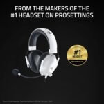 Razer BlackShark V2 X Gaming Headset: 7.1 Surround Sound - 50mm Drivers - Memory Foam Cushion - for PC, Mac, PS4, PS5, Switch - 3.5mm Audio Jack - White - Image 3