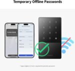 Aqara Smart Lock U50, Keyless Entry Door Lock with Apple Home Key, Bluetooth Deadbolt Lock, App Remote Control, Supports Apple HomeKit, Matter, Google Home, Alexa, IFTTT, Black - Image 6