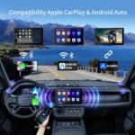 Double Din Car Stereo with 7" HD Touchscreen | CarPlay & Android Auto | Backup Camera | Bluetooth GPS Navigation | FM/AM | All Vehicles - Image 4