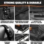 Mockins 72"x48"x20" XXL Roof Cargo Bag for Top of Car, Truck, & SUV | 40 CuFt Weatherproof Car Topper Luggage Carrier Waterproof Bag | Soft-Shell Vinyl Car Rooftop Cargo Carrier Bag w/Accessories - Image 7