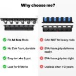 OJYDOIIIY Wall Mount Fishing Rod Holders,Vertical Fishing Pole Storage Rack for Garage - Image 6