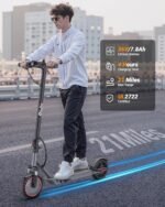 Electric Scooter for Adults - 19/22/28 MPH, Dual Suspension, 8.5" /10" /14'' Tires, 350/500/600W Motor, UL2272 Certified Foldable Commuting E-Scooter with App Control (Optional Seat) - Image 4