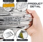 Woanger 4/10/20 Pcs Emergency Tent for Homeless Survival Tents Bulk 2 Person Tube Camping Tents 8 ft x 3 ft Shelter Survival Tent Portable Shelter for Hiking Backpacking Camping Outdoor - Image 4