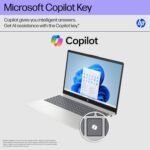 HP 15.6 inch Laptop, HD Touchscreen Display, AMD Ryzen 5 7520U, 8 GB RAM, 512 GB SSD, AMD Radeon Graphics, Windows 11 Home, Natural Silver, 15-fc0499nr - Image 5