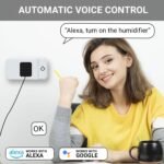 4 Pack Smart Home Wi-Fi Plugs - Alexa & Google Home Compatible, White, Toggle Switch, Automatic Operation - Image 7