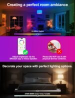 ILC Alexa Light Bulbs 10W (70 Watt Equivalent) Smart Light Bulbs Compatible with Alexa Required Echo Device, 900 Lumens, Color Changing Warm White 2700K (4 Pack) - Image 5