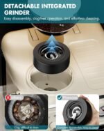 Espresso Machine With Grinder, 20 Bar Espresso Machine with Milk Frother Steam Wand, Espresso Machines for Home, Expresso Coffee Machines Professional, Cappuccino Latte Machine - Image 4