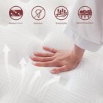 Queen mattress, 12 Inch Innerspring Hybrid Mattresses in a Box with Gel Memory Foam, Individually Wrapped Encased Coil Pocket Spring Mattress, Pressure Relief, Medium Firm Support, 60"*80"*12" - Image 3