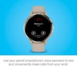 Garmin Venu 3S Soft Gold Stainless Steel Bezel 1.2-Inch AMOLED Touchscreen Display Smart Watch with 41mm French Gray Case and Silicone Band - Image 5