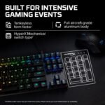 HyperX Alloy Origins Core - Tenkeyless Mechanical Gaming Keyboard, Software Controlled Light & Macro Customization, Compact Form Factor, RGB LED Backlit, Linear HyperX Red Switch,Black - Image 4