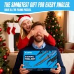 PLUSINNO Fishing Gear, Fishing Tools, 7PCS Fishing Accessories, Corrosion Resistant Fishing Pliers Kit, Fishing Knife, Floating Fish Lip Gripper Fishing Gifts for Men, Gifts for Fishermen - Image 4