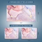 Laptop Skin Sticker Decal 15-15.6 Inches, Universal Reusable Vinyl Sticker for 12.1 13 13.3 14 15.4 Inches Netbook/Notebook PC, Waterproof & Scratch-Resistant (Colorful Marble) - Image 4