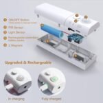 WOBANE Motion Sensor Stair Strip Lights,Rechargeable Motion Activated Closet Light,Battery Powered LED Strip,60 LEDs Homelife Bar for Bed,Pantry,Counter,Night Light,Cabinet,6000K White,6.56ft,2PCS - Image 4