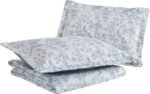 Laura Ashley - Queen Quilt Set, Soft Cotton Bedding with Reversible Design, Medium Weight for Year Round Use, 3 Piece Bed Set with Matching Pillowcases (Amberley Blue) - Image 3