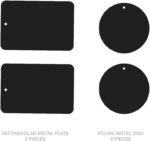 Universal Smartphone Holder - Air Vent Magnetic Car Mount (4 Pack Black) Compatible with iPhone 12/13/14/15/16 & Galaxy LG Android Cell Phone - Image 4