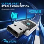 SKAPENDY 2.4GHz Wireless Gaming Headset for PS5, PS4, Switch, Mac, PC, Ultra-Low Latency, 50+ Hr Battery, Stereo Sound Bluetooth Gaming Headphones with Noise-Canceling Mic - Image 4