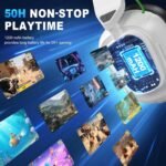 SKAPENDY 2.4GHz Wireless Gaming Headset for PS5, PS4, Switch, Mac, PC, Ultra-Low Latency, 50+ Hr Battery, Stereo Sound Bluetooth Gaming Headphones with Noise-Canceling Mic - Image 5