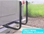 RV Bumper Rack,Bumper Mount Tote Tank Holder,RV Bumper Support Bracket with Heavy-Duty Straps, and Fits 4-4.5 inches Wide and 3.6-6 inches high Bumpers. - Image 3